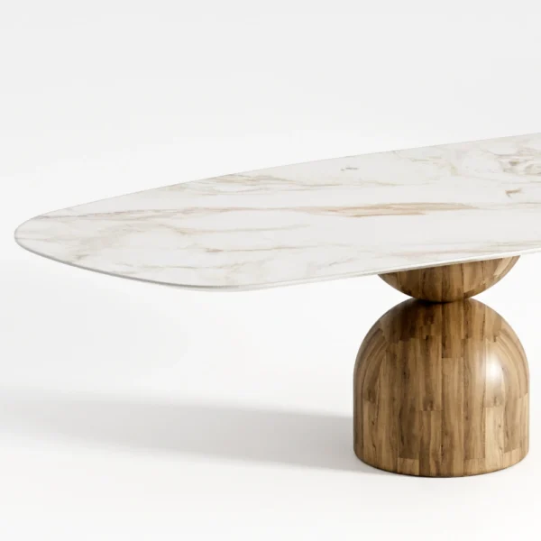 Mesa de Jantar Ampulheta Retangular