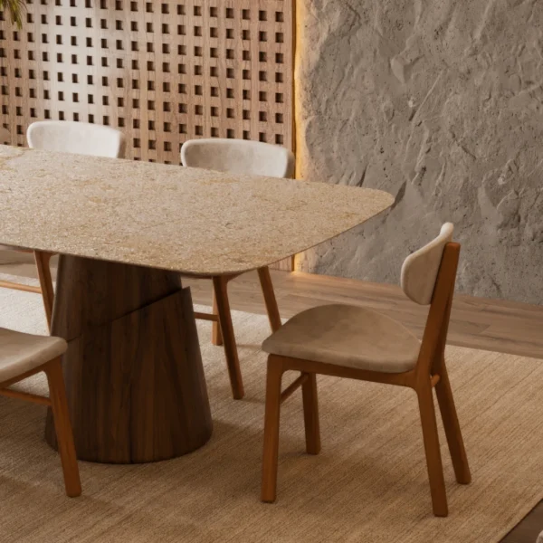 Mesa de Jantar Turning Retangular 009 Mesa de Jantar Turning Retangular